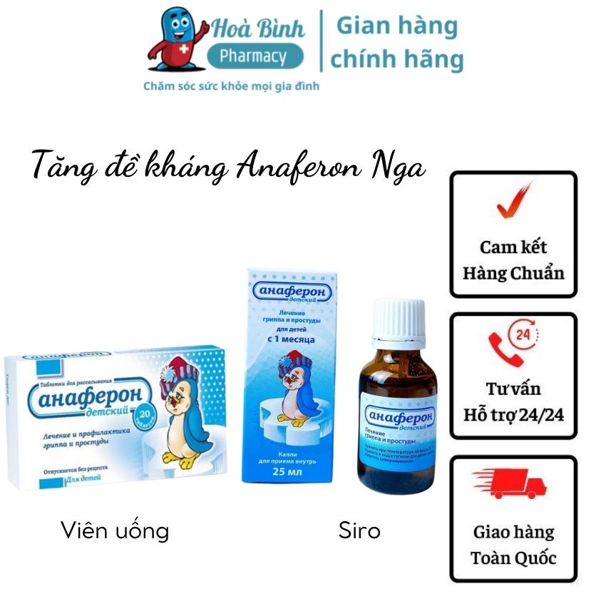 Tăng đề kháng Anaferon Nga cho bé
