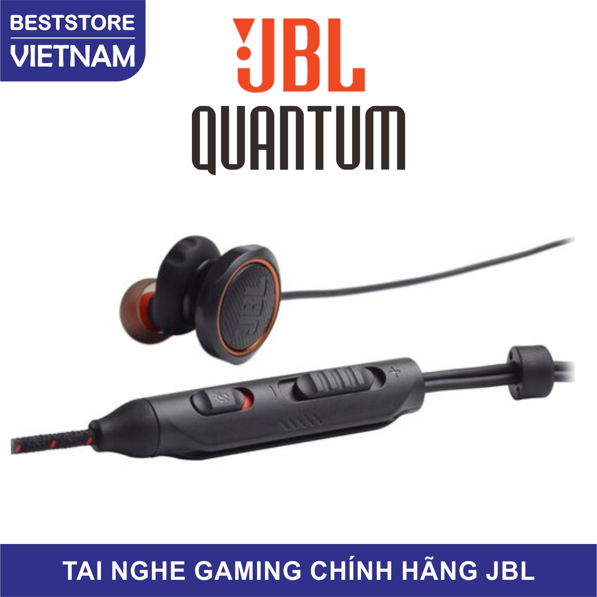 [HCM]TAI NGHE GAMING IN-EAR JBL QUANTUM 50 - BẢO HÀNH ĐIỆN TỬ 06 THÁNG
