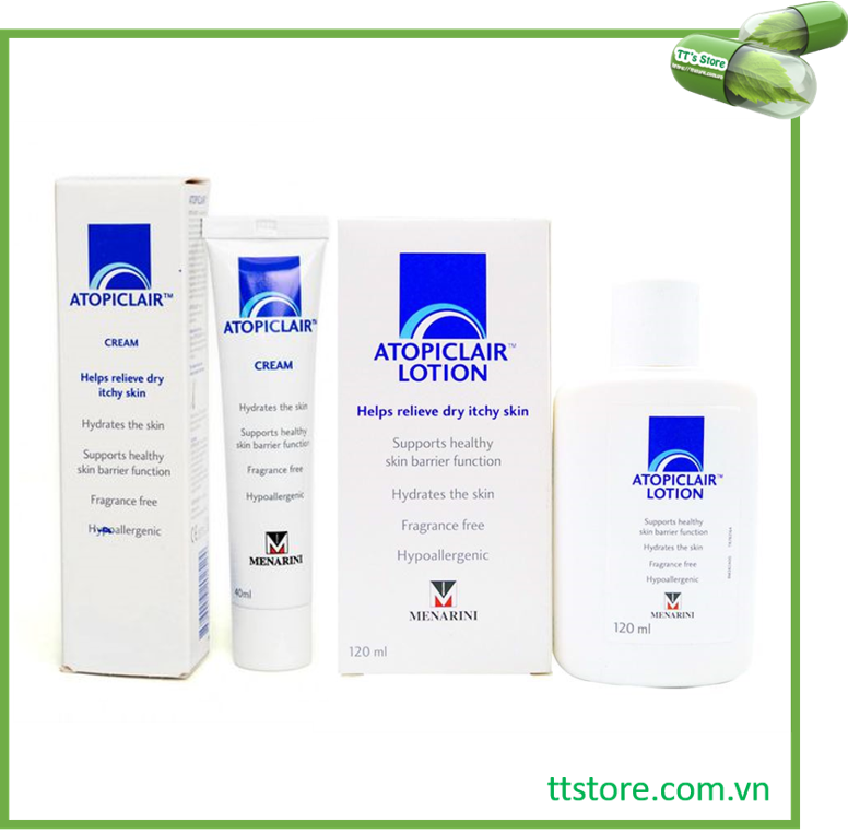 Atopiclair cream 40ml - Lotion 120ml - Dưỡng ẩm da