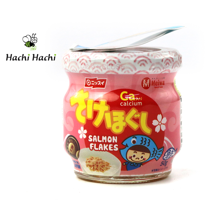 Tpbs: ruốc cá hồi ít muối meiwa 50g - hachi hachi japan shop