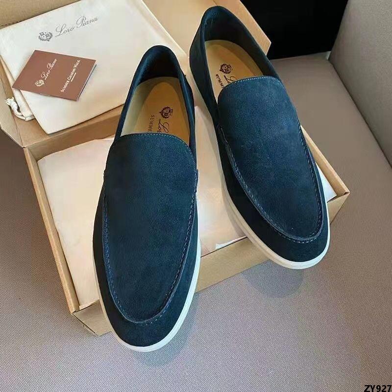 Mẫu đế bằng loro giày lười lười một giày lp thường ngày piana xỏ chân đế dày da lộn * giày nam cổ điển