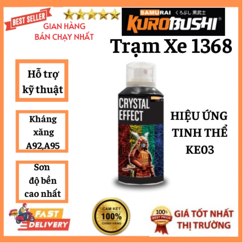 Chai sơn samurai hiệu ứng tinh thể ke03