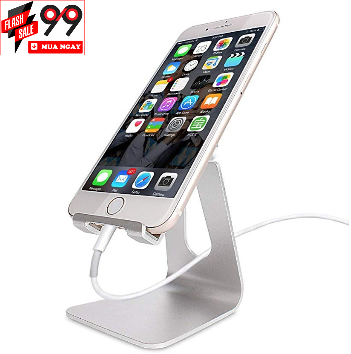 Giá Đỡ Điện Thoại Máy Tính Bảng Kim Loại Nguyên Khối Basic Stand