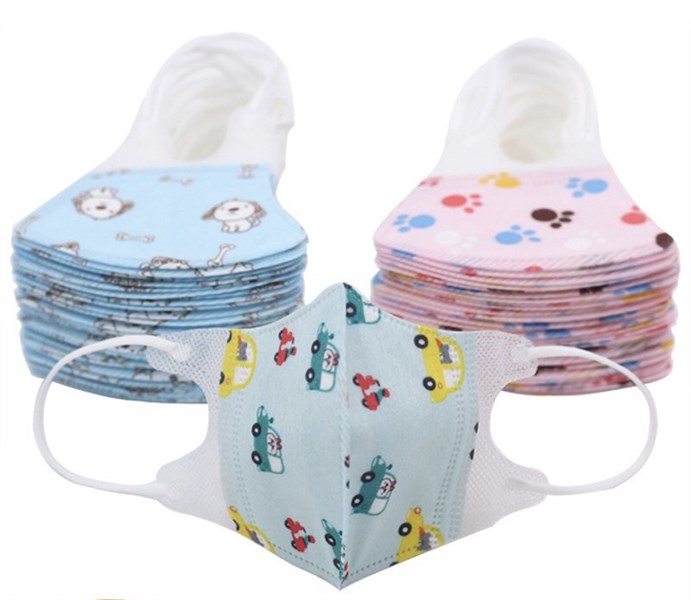 Set 5 Khẩu trang Y tế cho Trẻ em,3 lớp kháng khuẩn bảo vệ Bé khỏi virut,tránh ô nhiễm môi trường