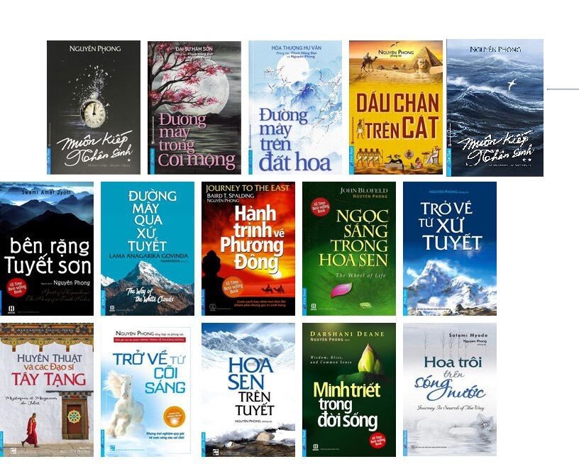Nguyetlinhbook - Combo Trọn Bộ 15 Cuốn Của Tác Giả Nguyên Phong.