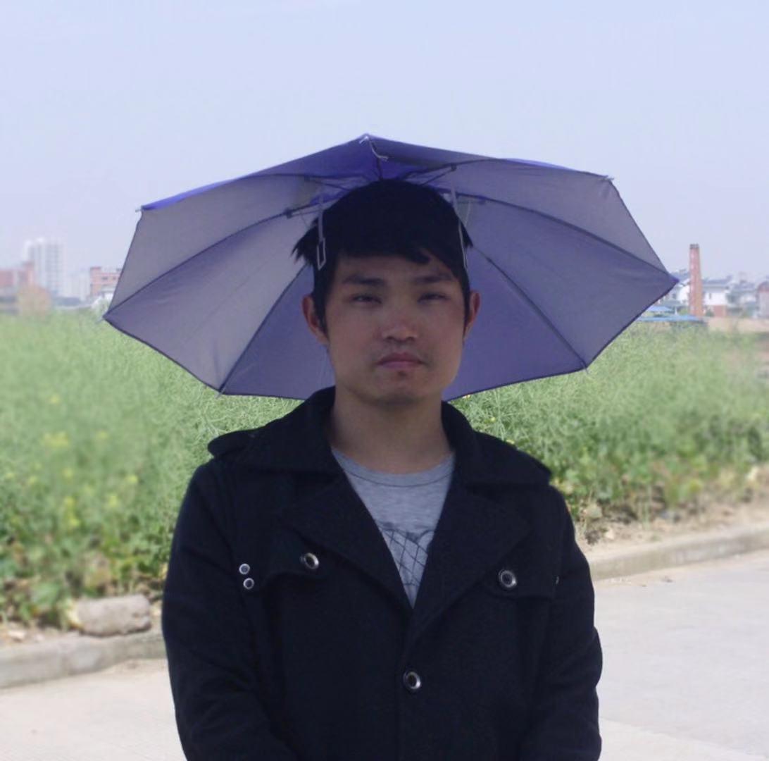 Ô Dù cá nhân đội đầu đi du lịch, câu cá HY Màu ngẫu nhiên02