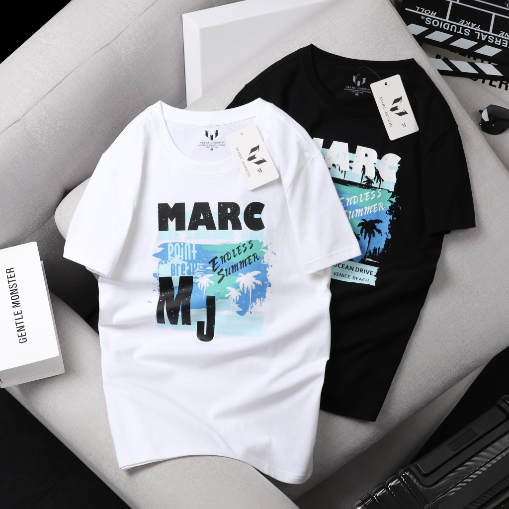 Áo thun Marc Summer cổ tròn- Thun cotton single - 100% cotton