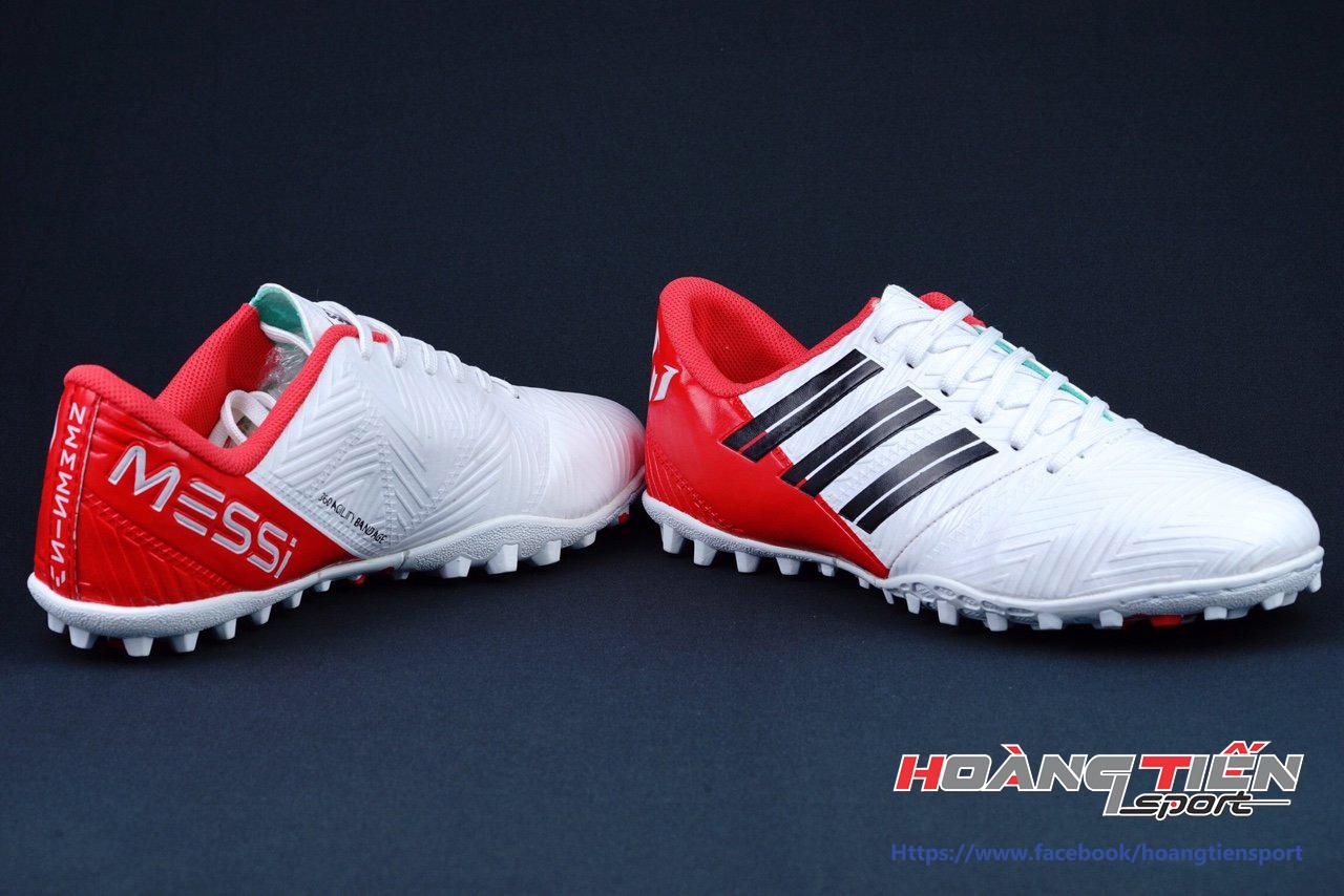Giày Đá Bóng Sân Cỏ Nhân Tạo Messi trắng đỏ