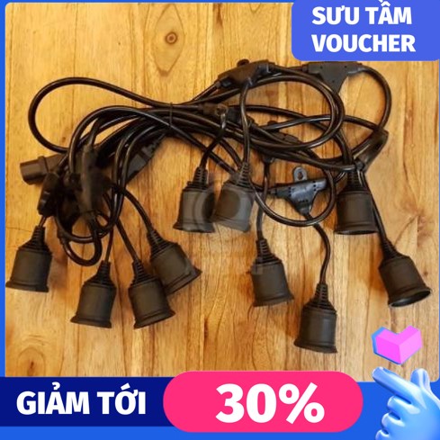 Dây đèn pingpong trang trí ngoài trời lõi đồng 100% 9.5m/7,5m/5m - bảo hành 2 năm - chính hãng