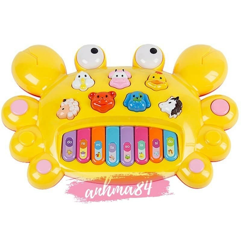 ĐỒ chơi đàn piano hình cua cho bé - Đàn cua cho bé - No.222 - Kids Garden cam kết hàng chuẩn như hình đảm bảo chất lượng