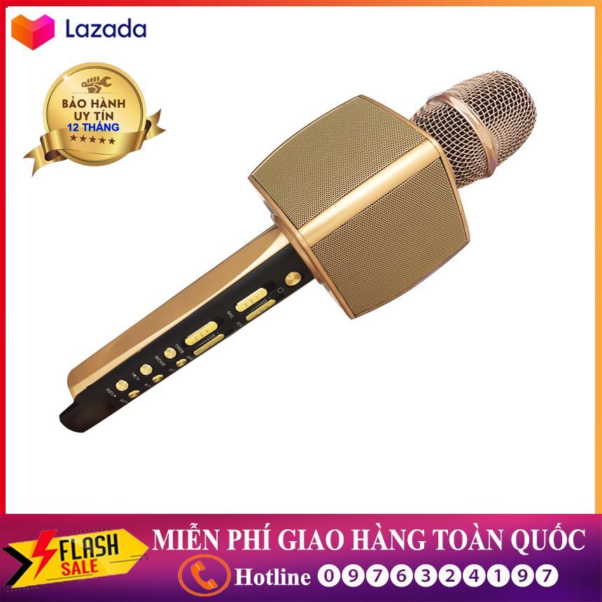 Hàng chính hang giá bao re‎ mic hát karaoke không dây chống hú chất âm cực hay‎ mic karaoke kèm loa bluetooth ys 92 micro karaoke bluetooth su-yosd ys-92 - hang nhập khau bh 12 tháng
