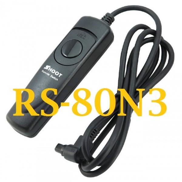 Dây bấm mềm RS-80N3 cho Canon EOS-3 1v HS/1v 1D-series 1Ds-series 5D-series 6D-series 7D D30 D60 10D 20D 30D 40D 50D