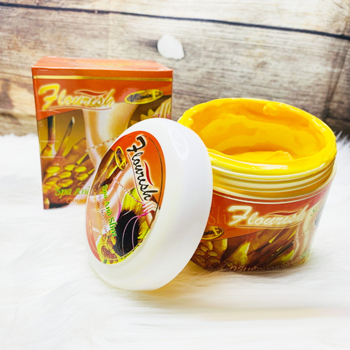 Kem Thoa Tan Mỡ Bụng Gừng Ớt Flourish Thái Lan