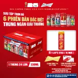 Thùng 24 Lon Bia Budweiser Sleek Can Chính Hãng (330ml/lon)