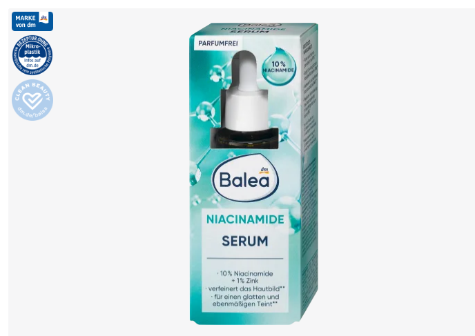 Serum balea beauty hyaluron giúp căng mịn và giảm mờ nếp nhăn, 30 ml