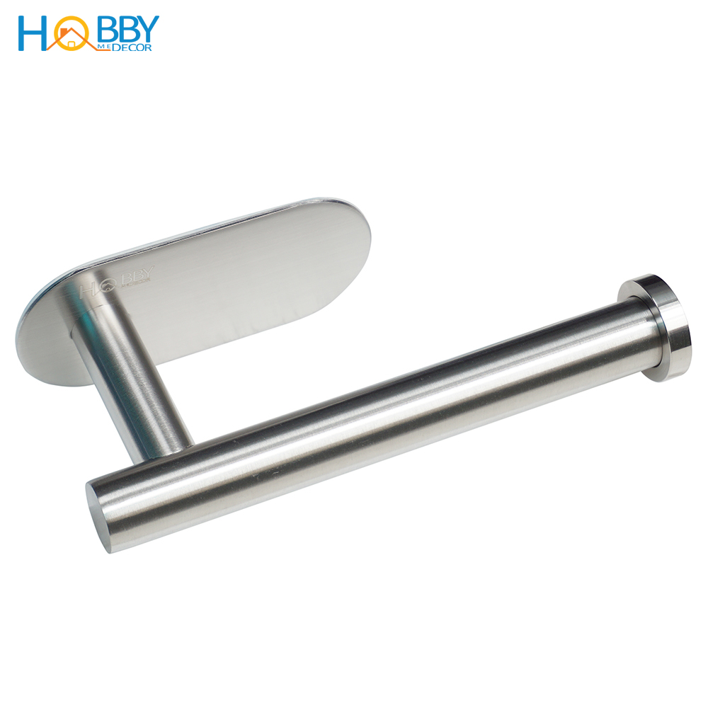 Móc treo cuộn giấy vệ sinh Inox 304 dán tường Hobby home decor G5