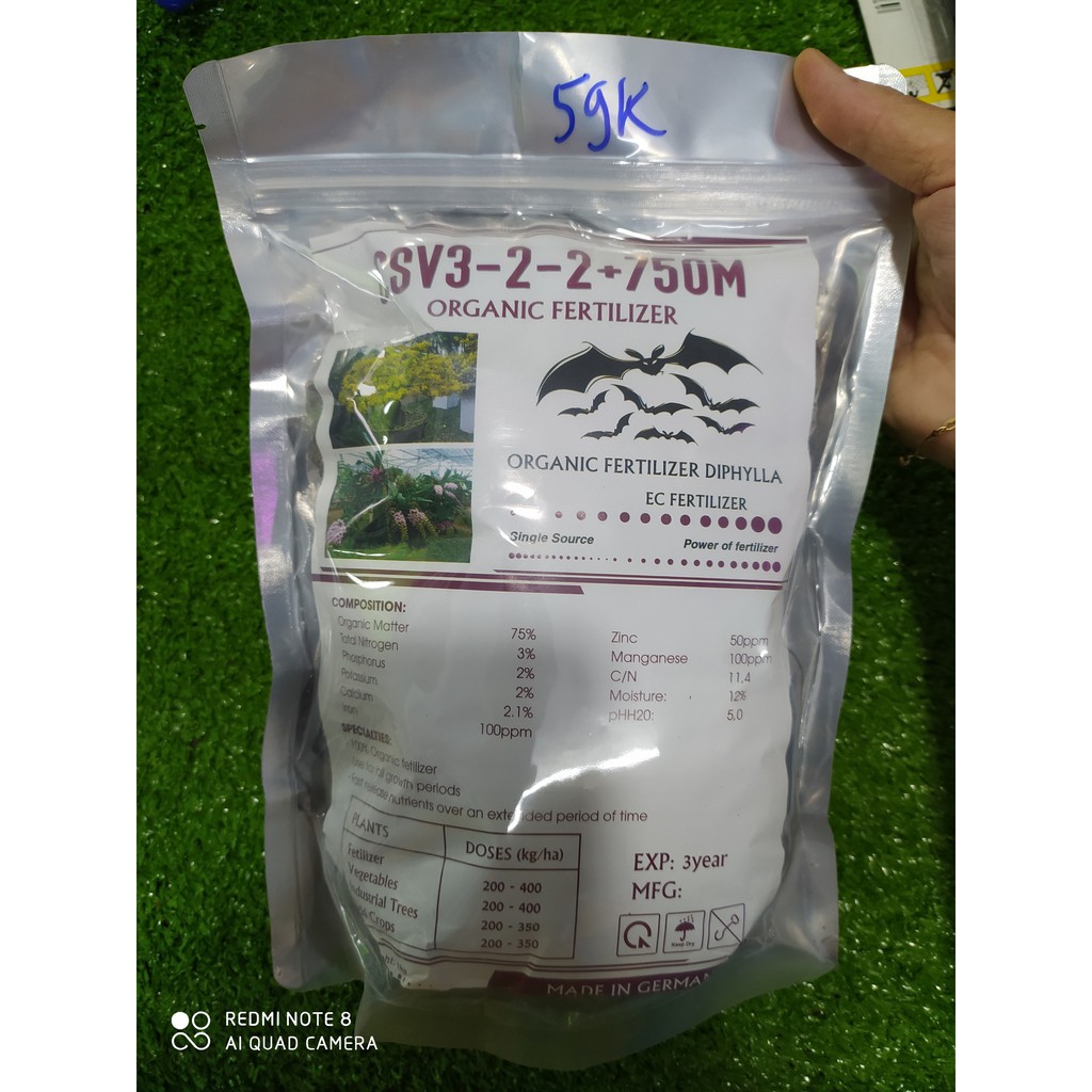 Phân dơi 75% csv3-2-2+750m - phân bón hà lan - 1kg