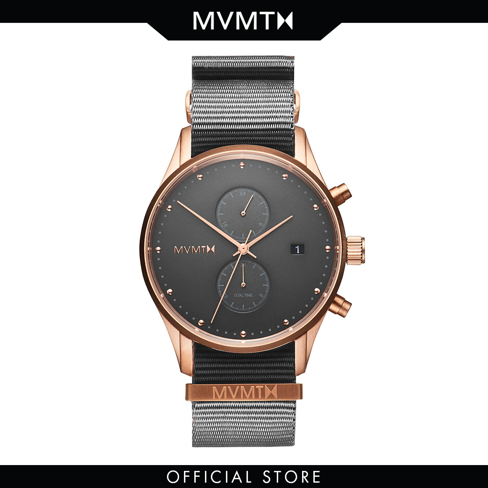 Đồng hồ nam mvmt dây vải 42mm - voyager d-mv01-rggr2