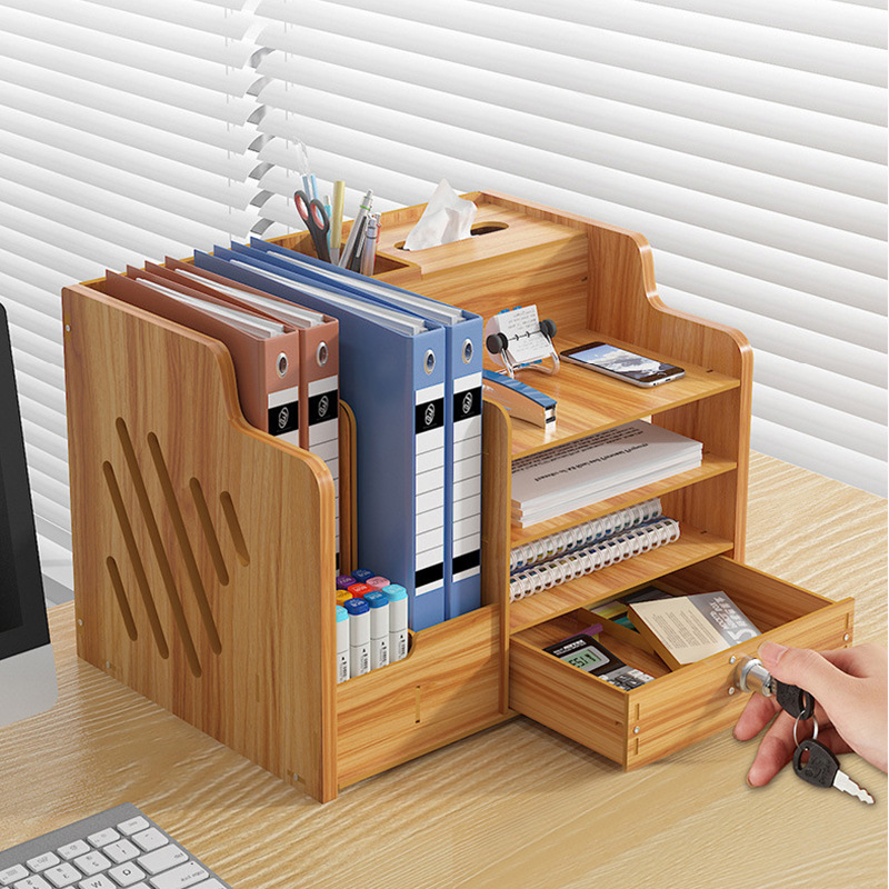 Kệ đựng hồ sơ Tủ đựng sách khay đựng tài liệu decor bàn làm việc KS9X chất liệu bền đẹp cho bàn làm việc gọn gàng sang trọng hơn