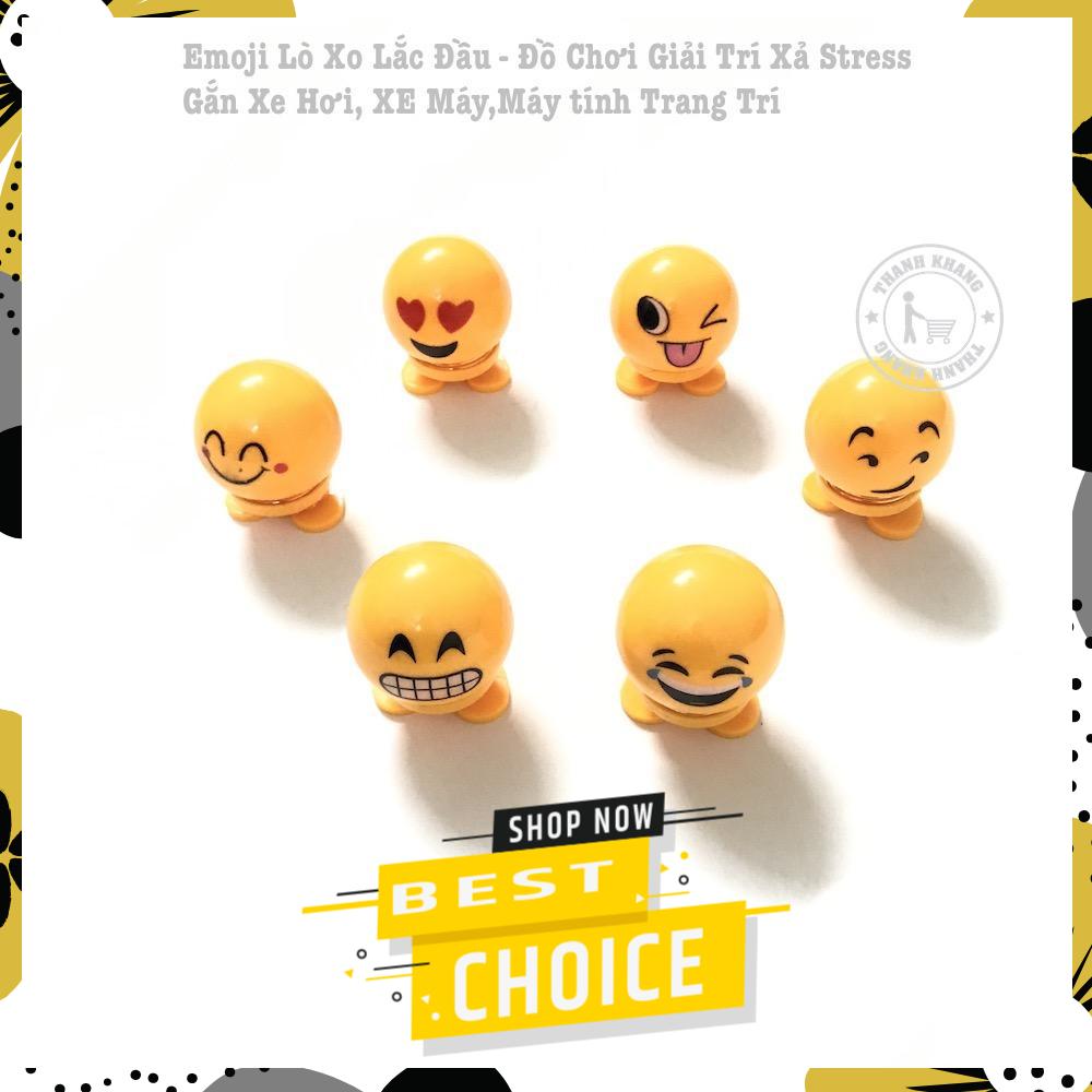 [HCM]Emoji lò xo lăc đầu đồ chơi giải trí xả stress gắn xe hơi xe máy máy tính trang trí thanh khang 006001576