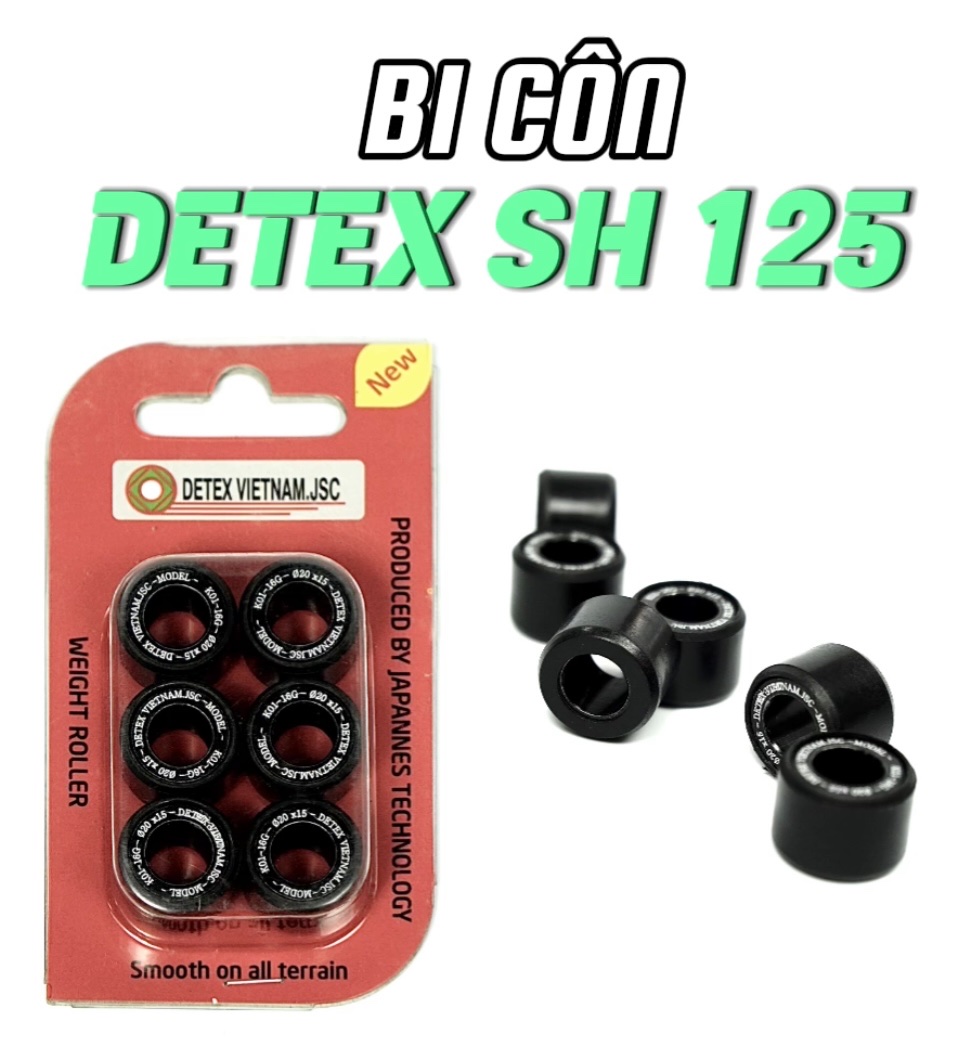 Bi côn/bi nồi xe máy Detex SH 125 (đen)