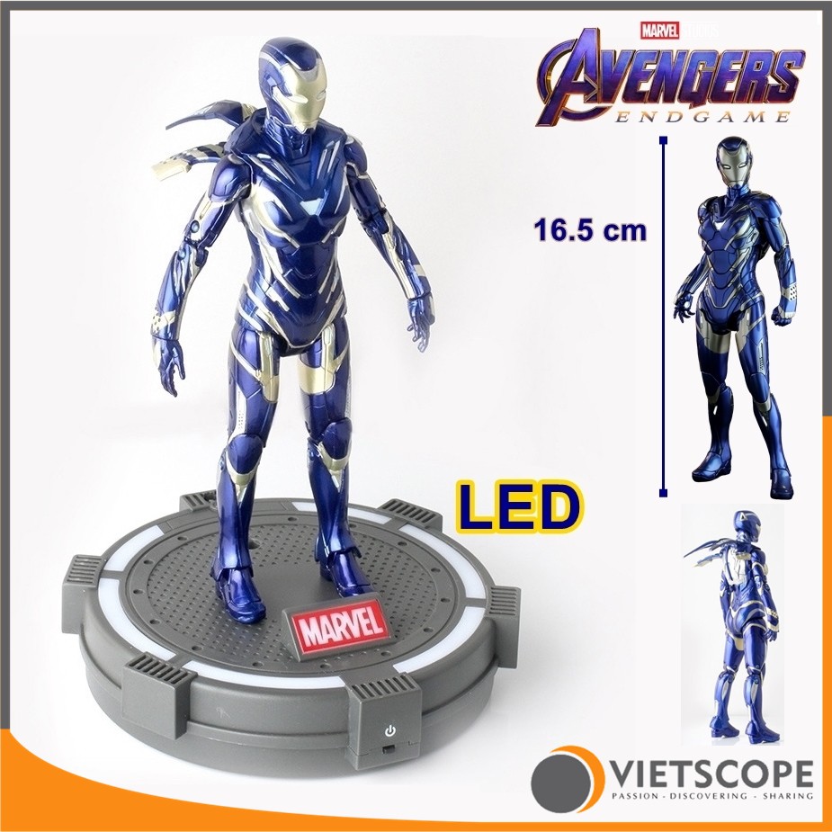 Mô hình người sắt Iron Man Mark 85 Marvel có khớp và tay rời  Có đế trưng  bày  Shopee Việt Nam