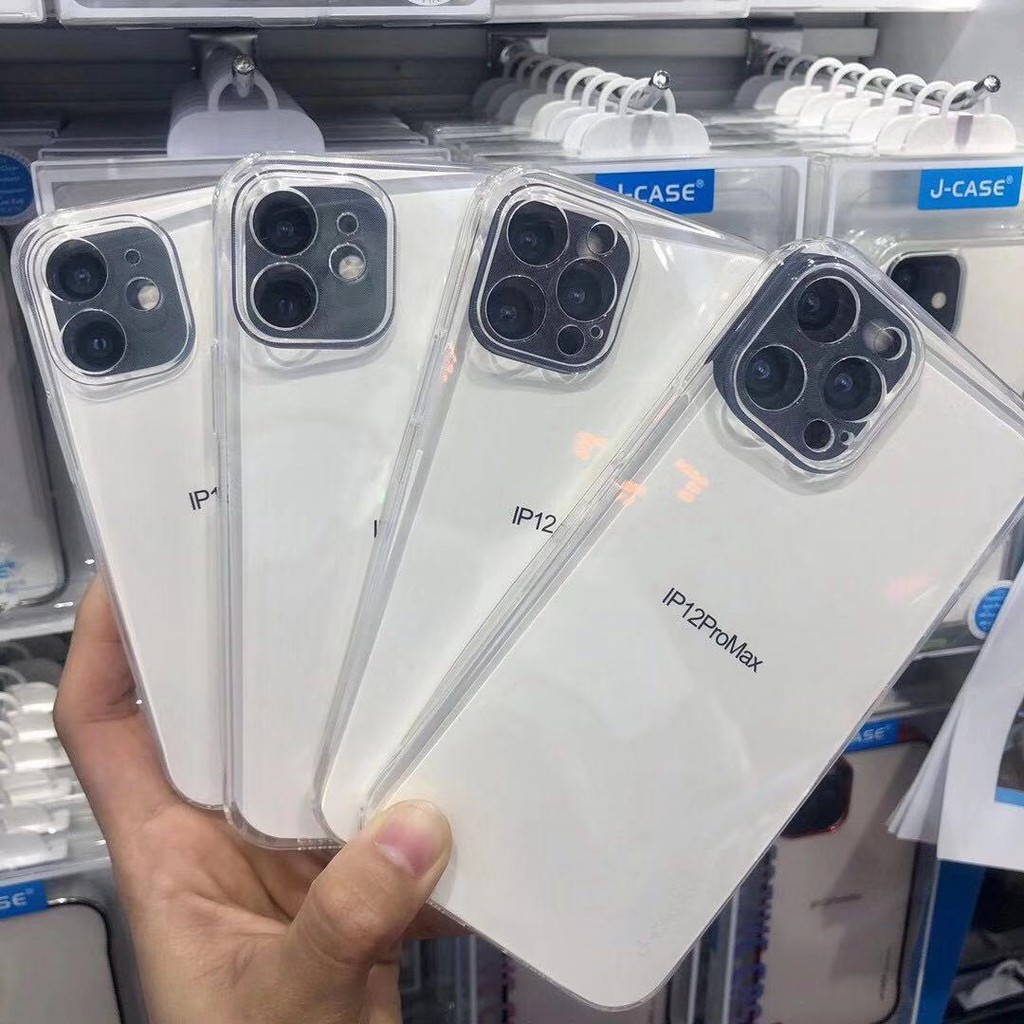 Ốp Silicon Dẻo Chống Sốc Bảo Vệ Camera J-Case Dành Cho iPhone 11 / iPhone 12