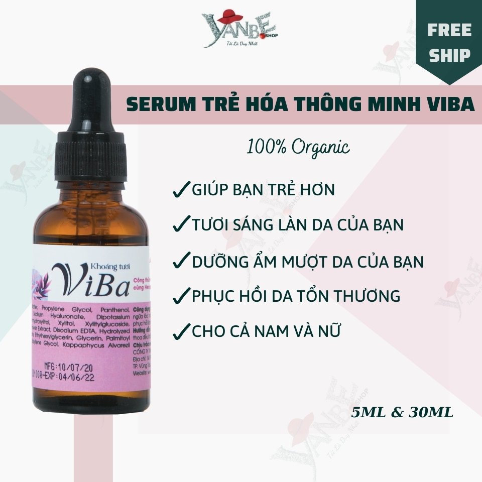[dùng thử] [chống lão hóa] serum trẻ hóa thông minh 5ml - serum chống lão hóa - serum giảm nếp nhăn - serum nám da - serum sáng da - serum dưỡng ẩm - serum lamf sáng da_ Yanbe_shop