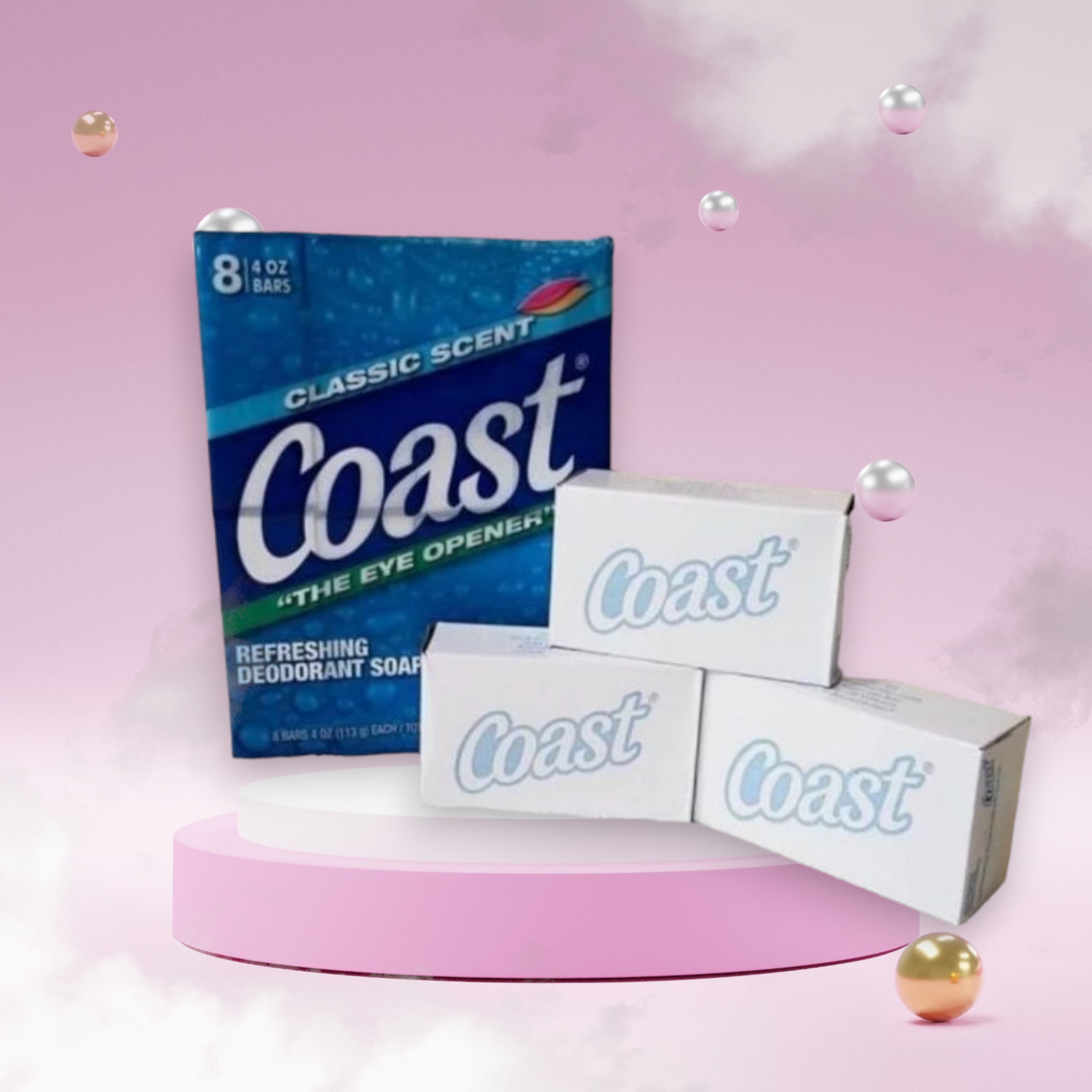 (Mẫu mới) XÀ BÔNG COAST MỸ BÁN LẺ (1 CỤC 113G)