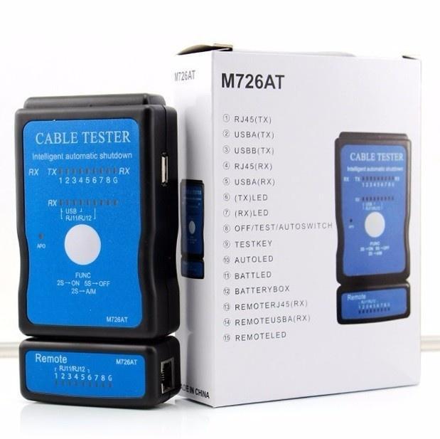 Thiết bị test cáp mạng | Hộp kiểm tra dây mạng đa năng M726AT |