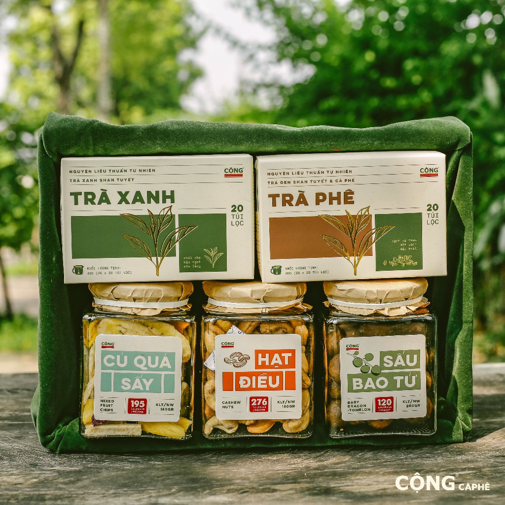 Set quà tặng 2024 cộng cà phê - set ngọt ấm
