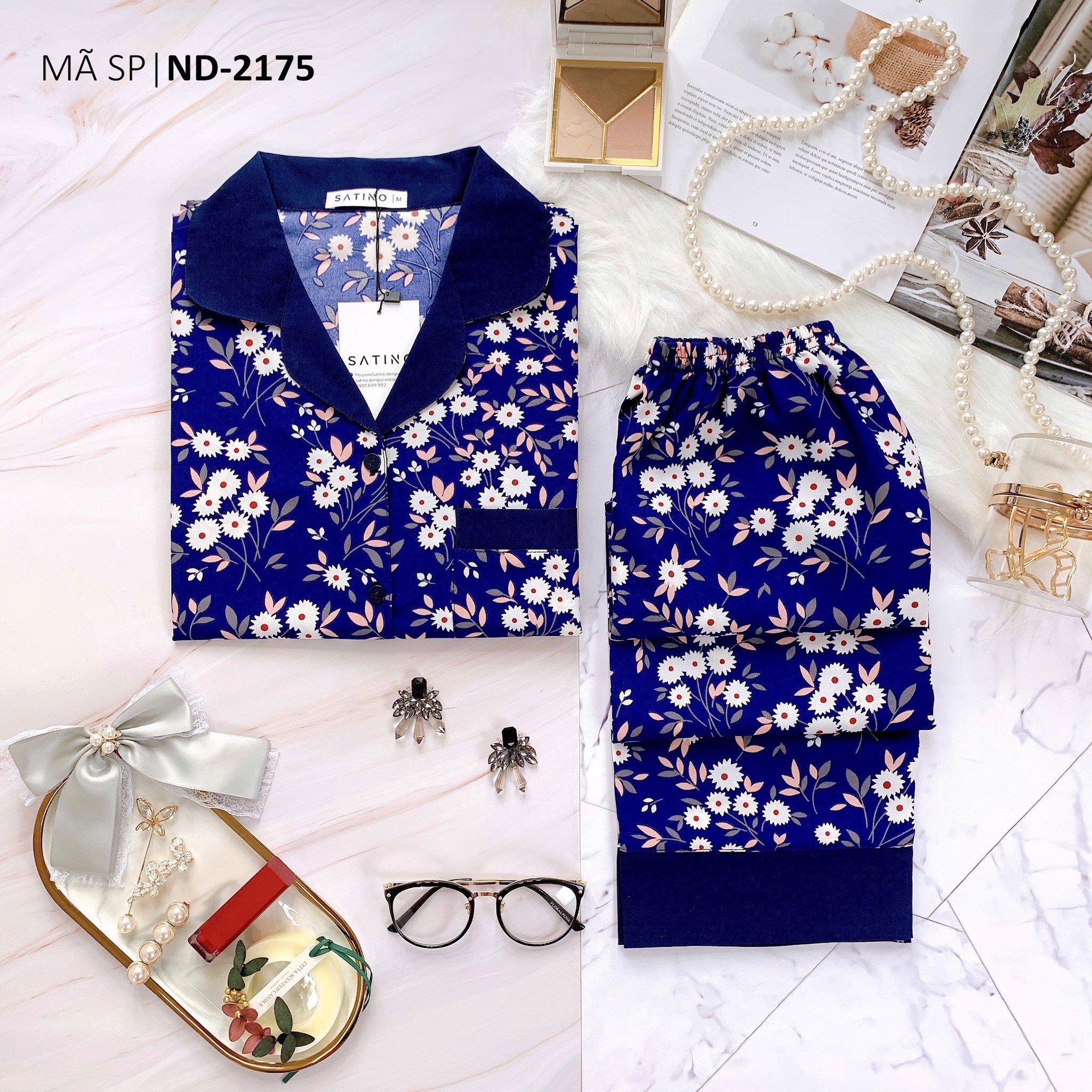 Pijama tnqd - daisy dark blue