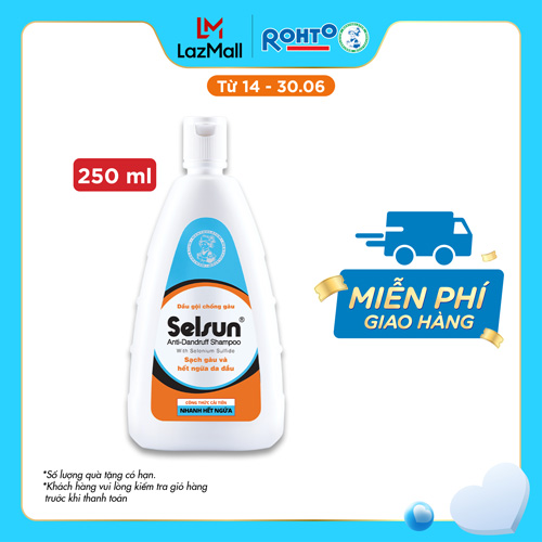 Dầu gội chống gàu giảm nấm Selsun 250ml