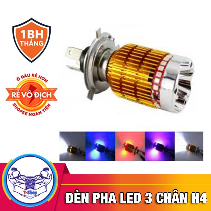 Đèn led xe máy H4 3 màu