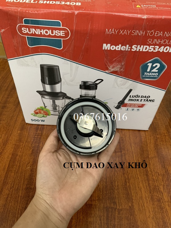 LINH KIỆN DAO XAY MÁY XAY SINH TỐ SUNHOUSE SHD5340B SHD5341G và SHD5315G