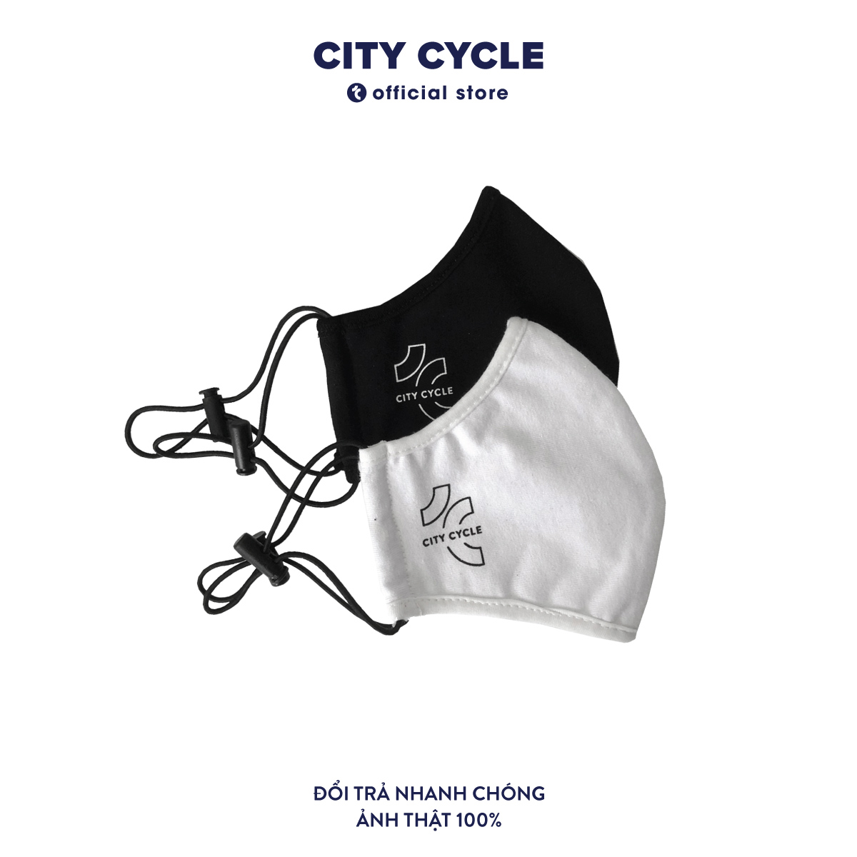 Khẩu trang Hàn Quốc City Cycle khẩu trang vải 2 lớp chống bụi chống nắng