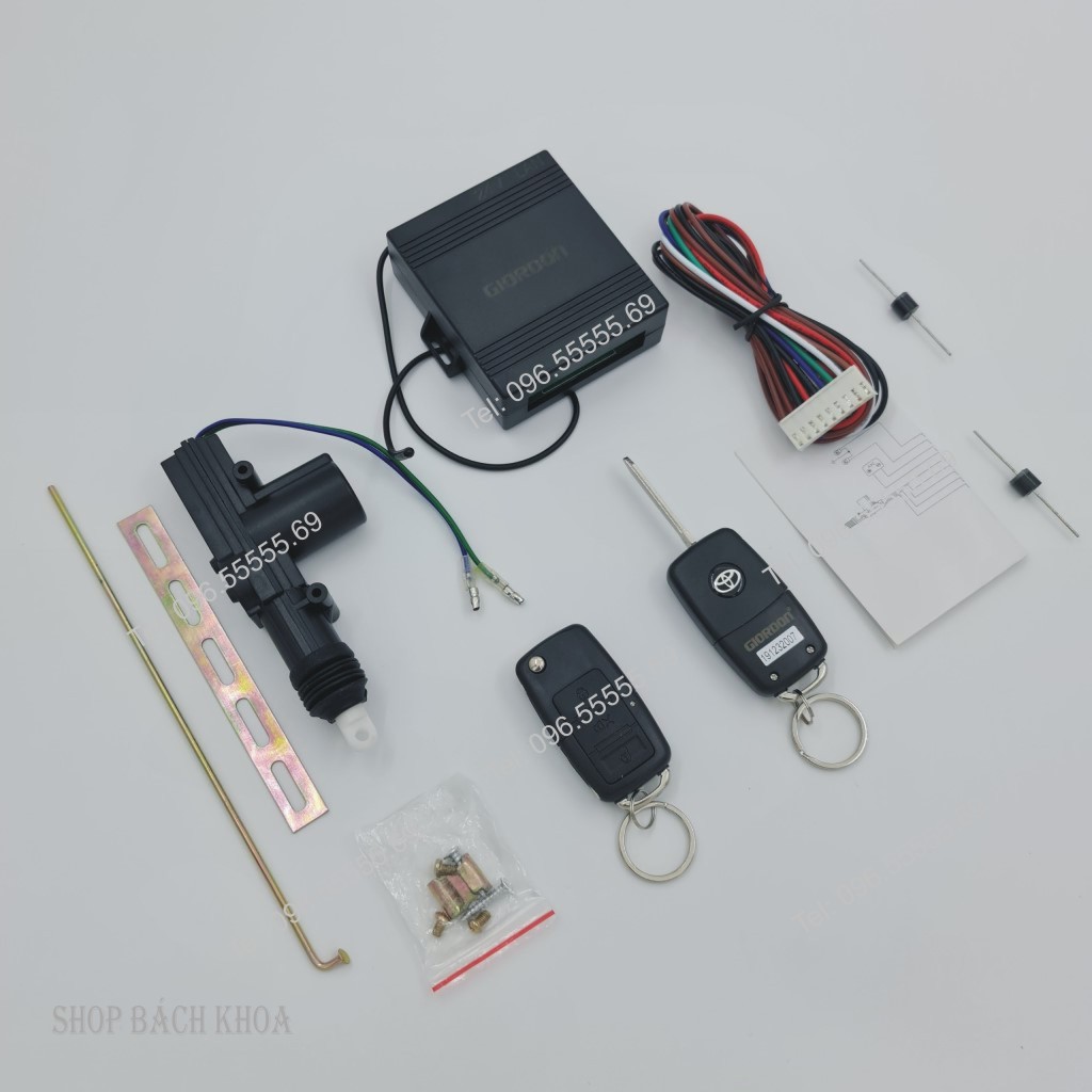 COMBO Bộ điều khiển mở khóa xe ô tô K12 24V + 01 Chốt cửa ô tô - STORE BÁCH KHOA