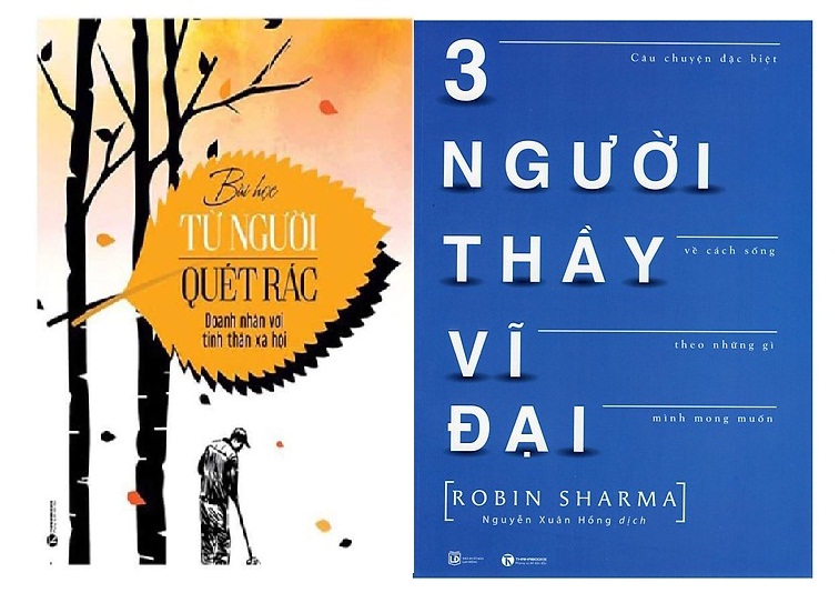 Sách xịn - Combo Bài Học Từ Người Quét Rác + Ba Người Thầy Vĩ Đại - Nhiều Tác Giả.