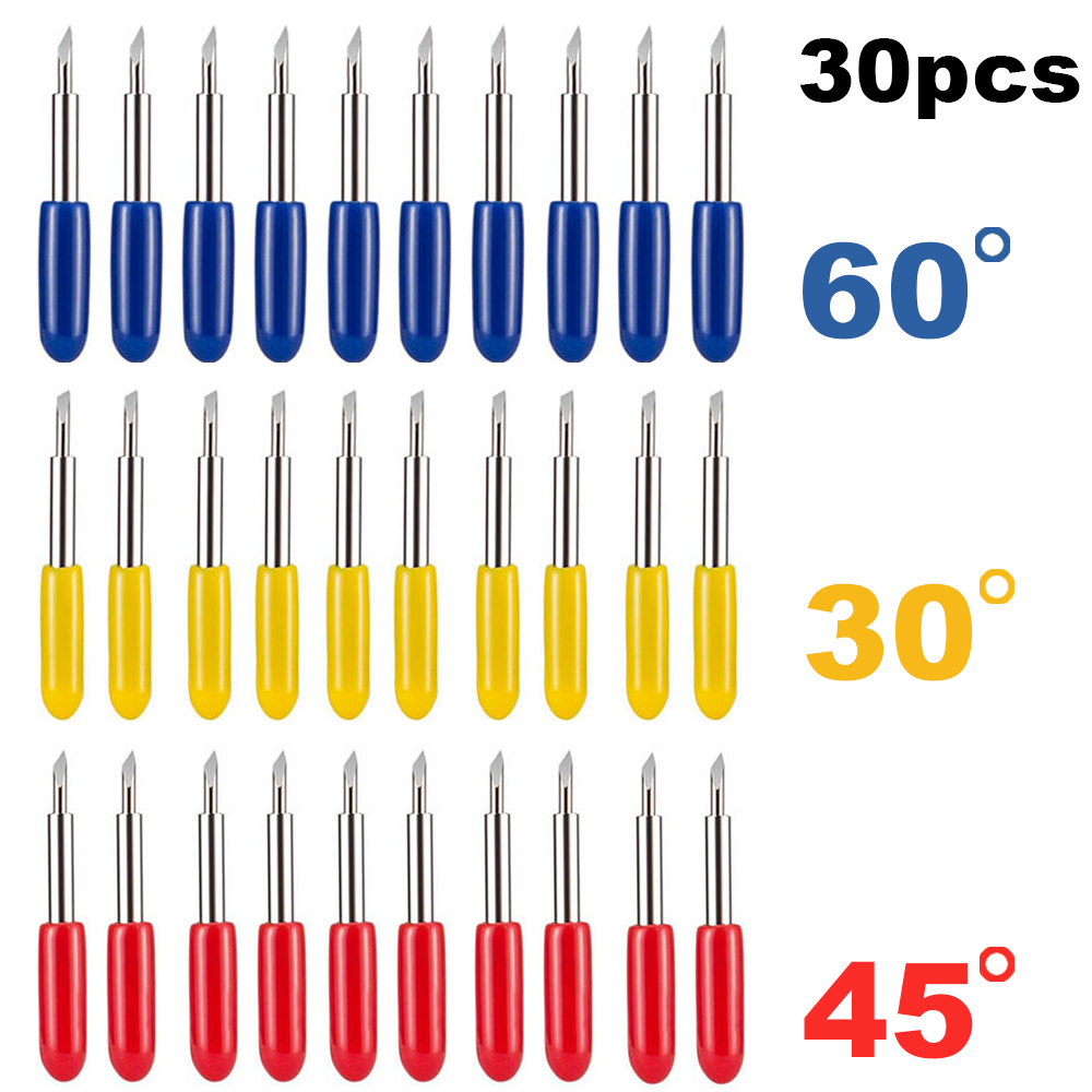 30/45/60 Độ Máy cắt decal Roland Dao cạo xi măng Lưỡi cắt cacbua để cắt Dụng cụ cắt máy cắt decal Lưỡi dao phay
