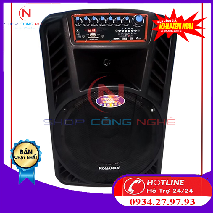 Loa kéo di động ronamax h12 - cực hay công suất cực khủng karaoke cực đã
