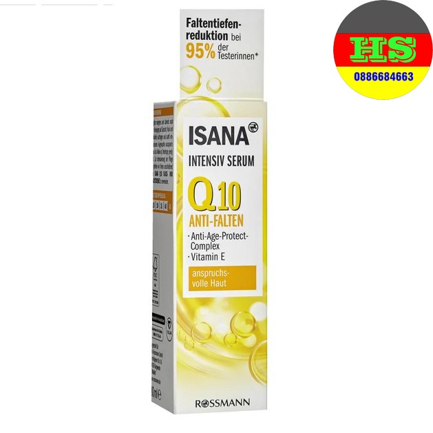 Serum isana q10 giảm nếp nhăn, chống lão hóa, xách tay đức