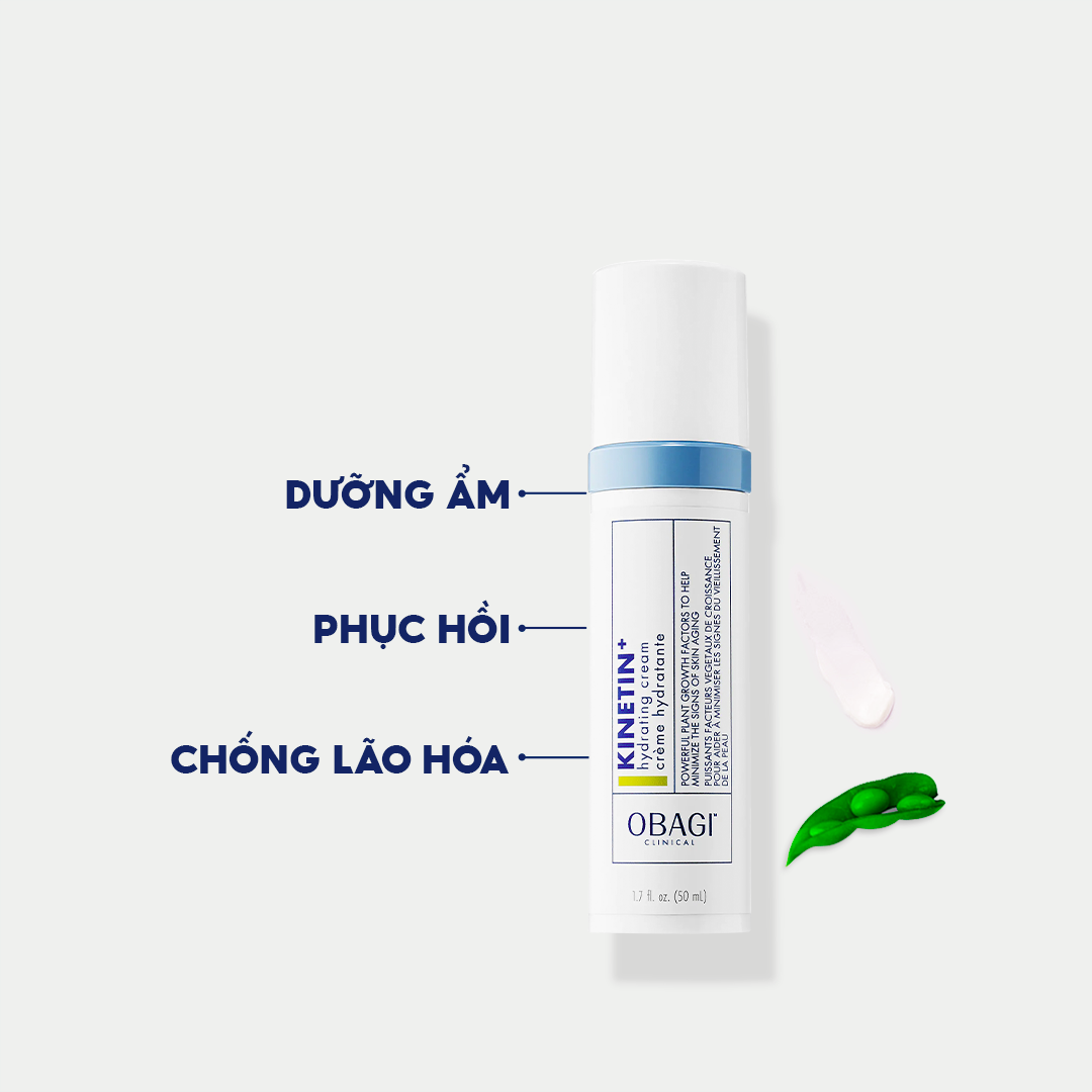 Combo 3 tác động: kem dưỡng obagi clinical retinol 0.5 28g + tẩy da chết bha obagi pore therapy 148ml + kem phục hồi obagi kinetin cream 50ml