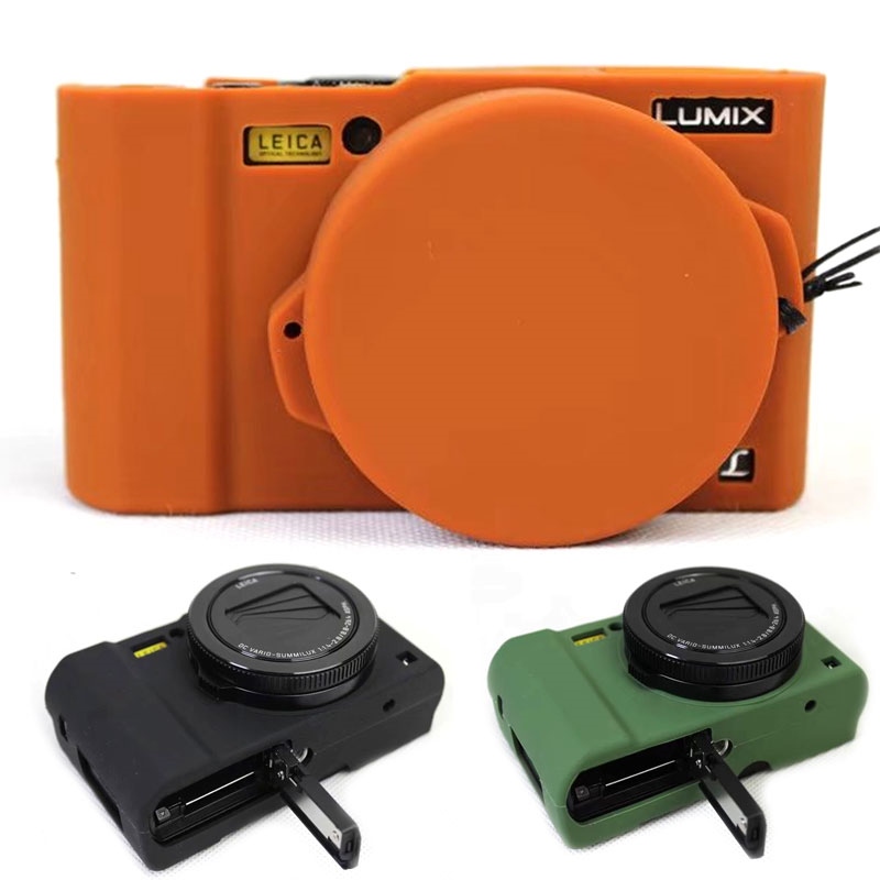 【CW】 Nice Protective Body Cover Case for Panasonic Lumix LX10 Soft Silicone Camera Bag for Panasonic Lumix L-X10 with Rubber Lens Cap