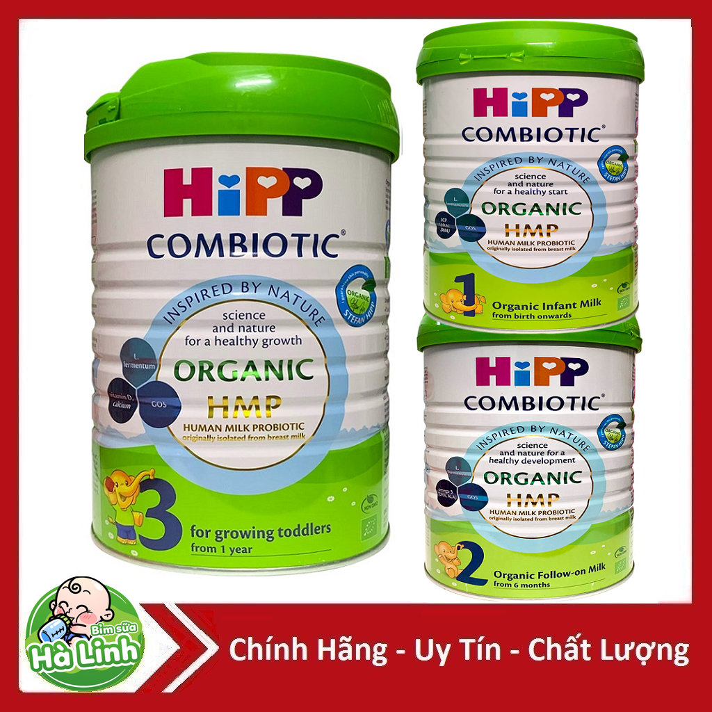 Sữa Hipp Đủ Só 1,2,3,4 Combiotic Hộp 800g ( Date 2026 )