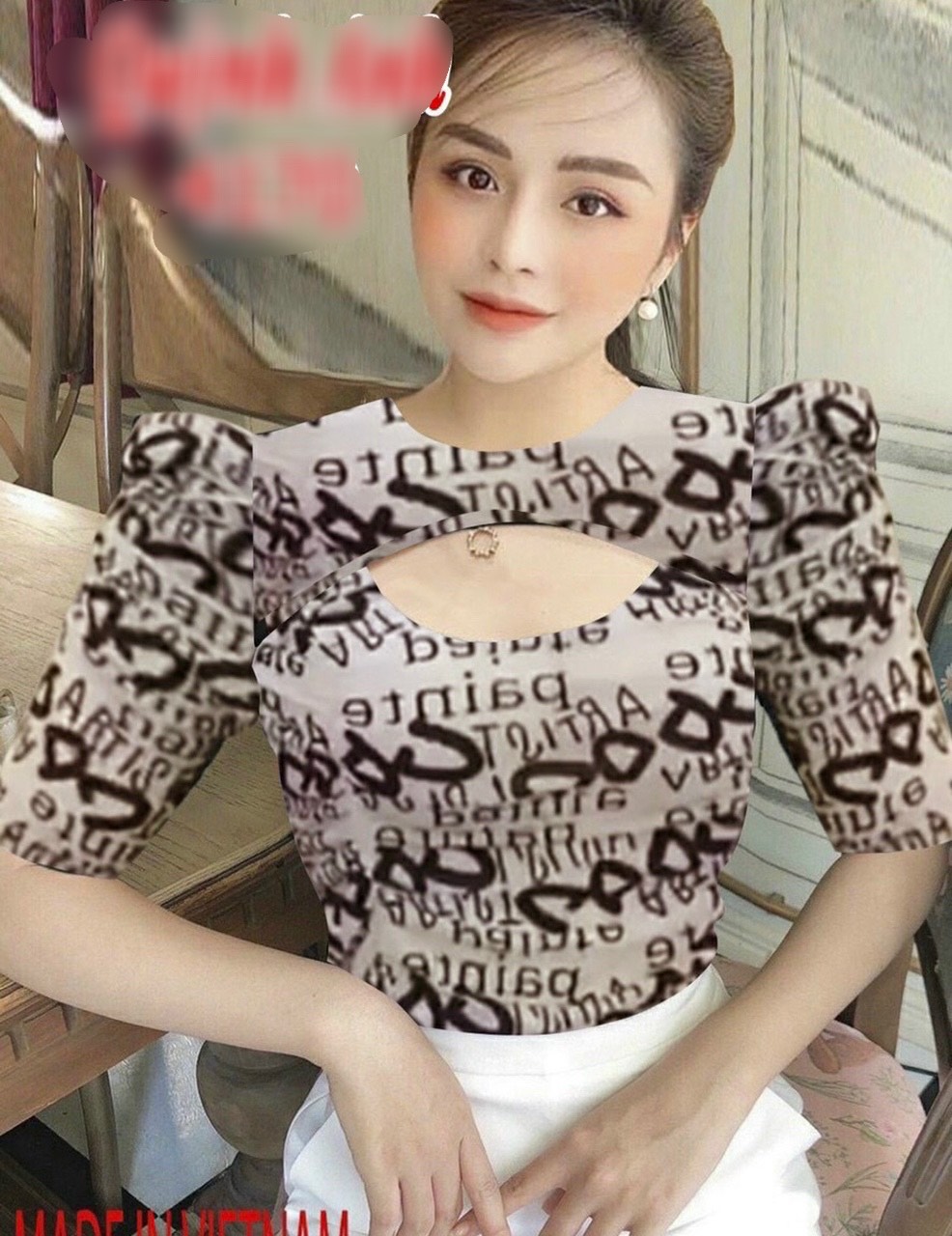 Áo lưới kiểu tay lỡ siêu mát
