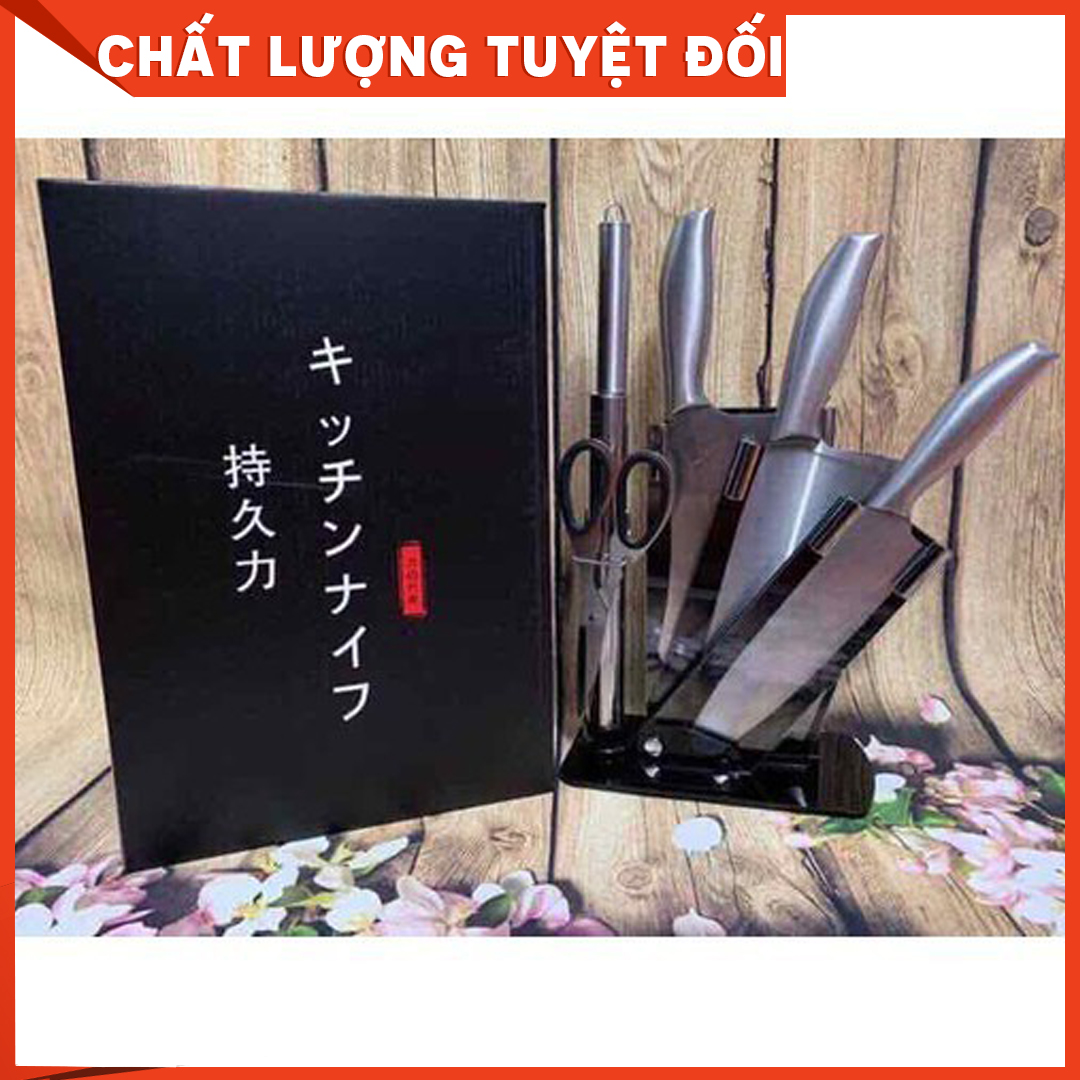 Bộ dao làm bếp nhật bản 5 món- hàng cao cấp, bộ dao nhật, bộ dao nhà bếp xịn