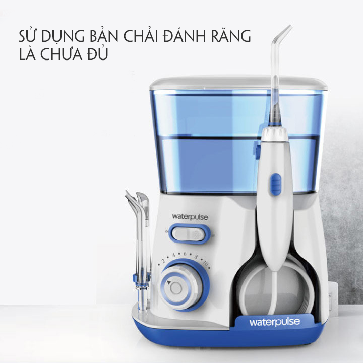 Máy tăm nước Waterpulse V300 phù hợp cho vệ sinh răng miệng gia đình