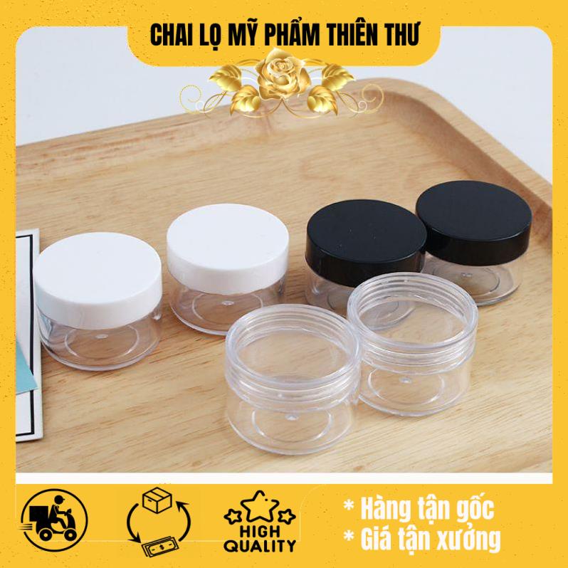 Hủ nhựa tròn 20g/30g/50g/100g đựng mỹ phẩm/ hủ chiết kem