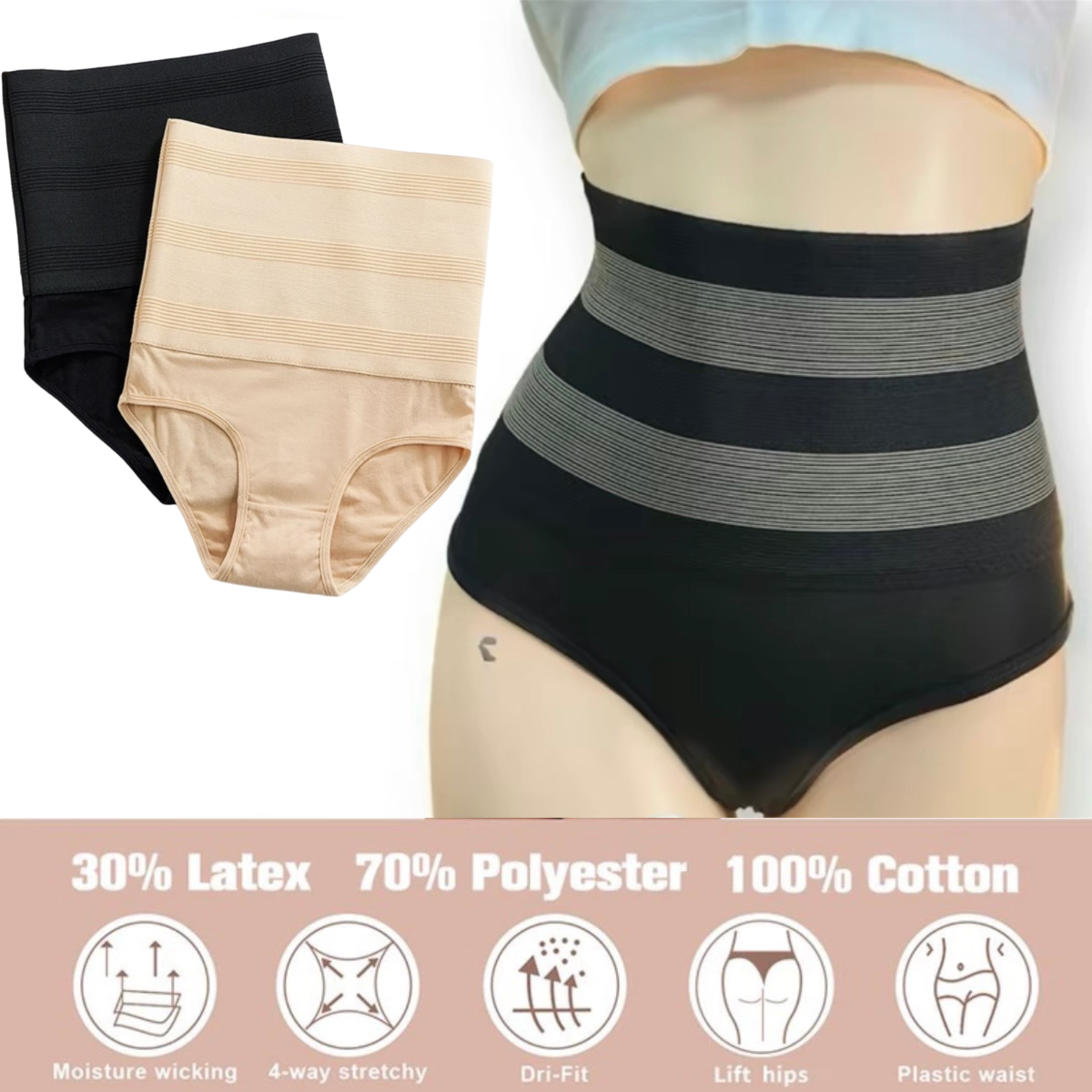 Quần Lót Gen Nịt Bụng Nữ DUDIA Giảm Mỡ Eo Thon - Quần Nịt Bụng [N27]