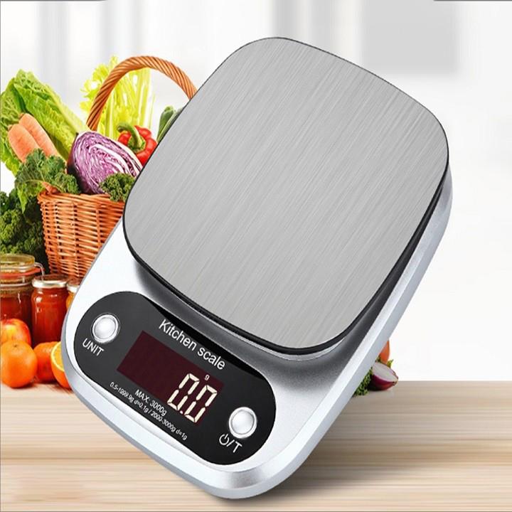 Cân điện tử nhà bếp cao cấp Dải cân 3Kg-0.1g